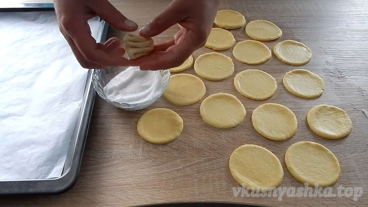 Творожное печенье гусиные лапки — пошаговый рецепт с фото