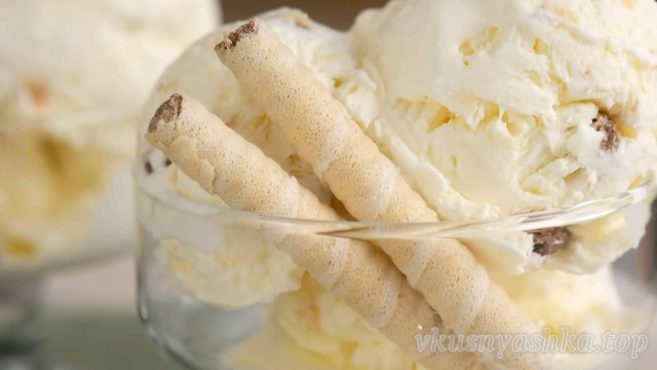 Домашнее сливочное мороженое, пошаговый рецепт на ккал, фото, ингредиенты - Елена
